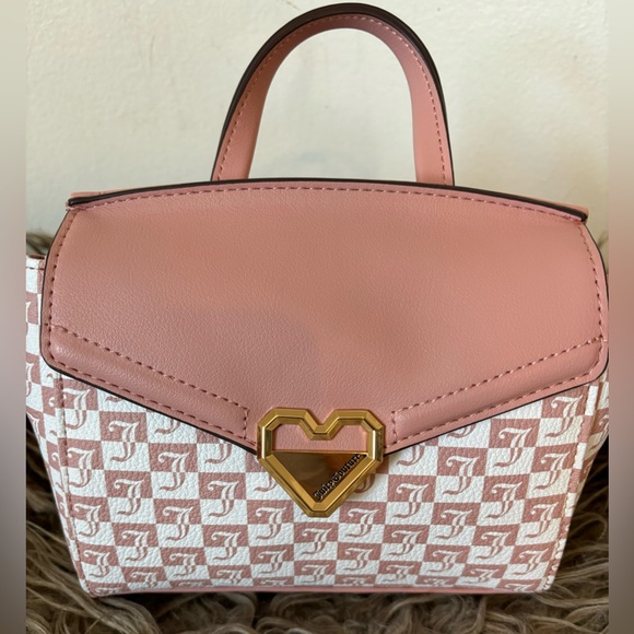 JUICY COUTURE Bag Modern Chic Mini Crossbody - Pink Geo Print Taffy NWT - Picture 7 of 10